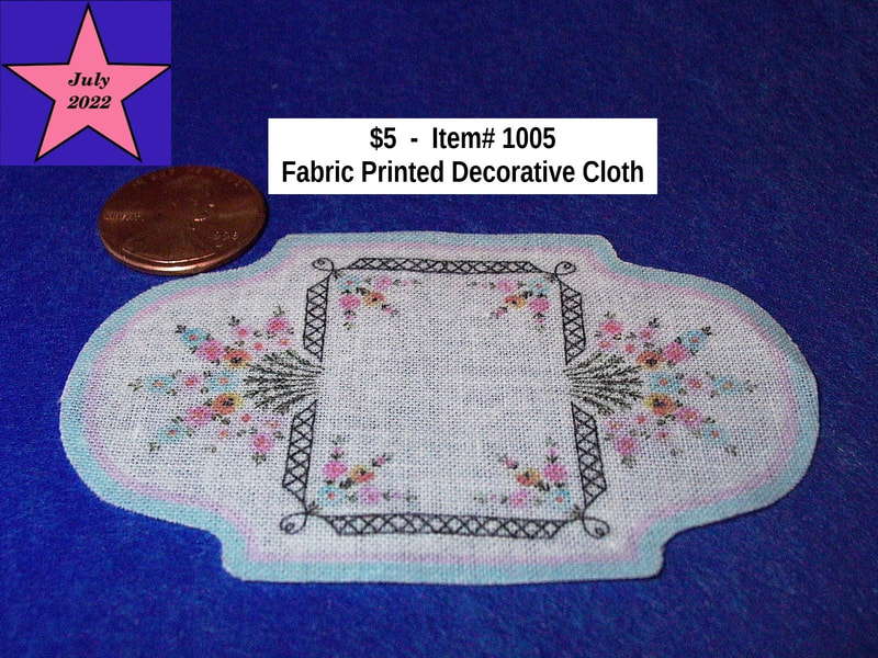 $5  -  Item# 1005 - Fabric Printed Design Decorative Cloth
