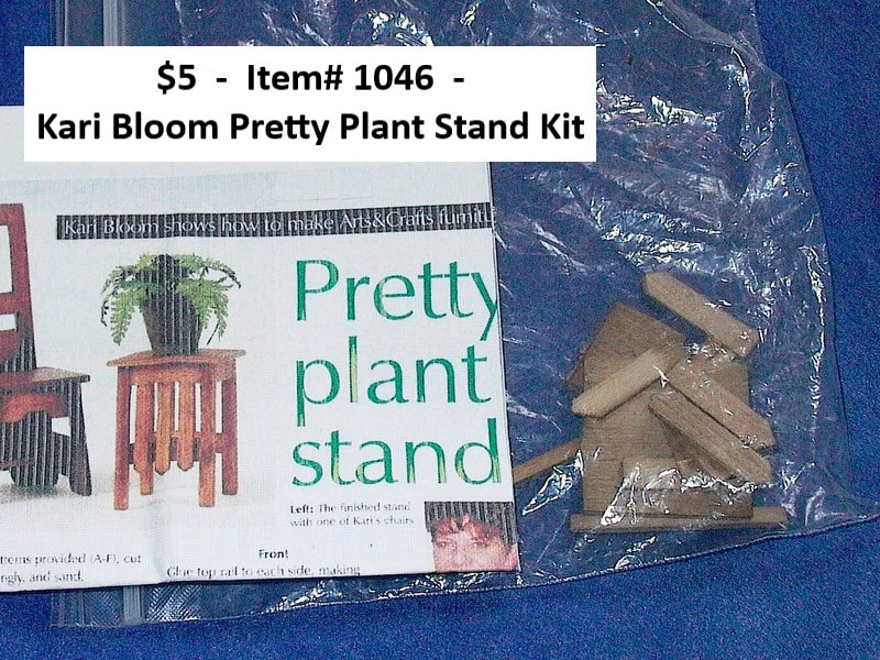 $5  -  Item# 1046  - 
 Kari Bloom Pretty Plant Stand Kit
