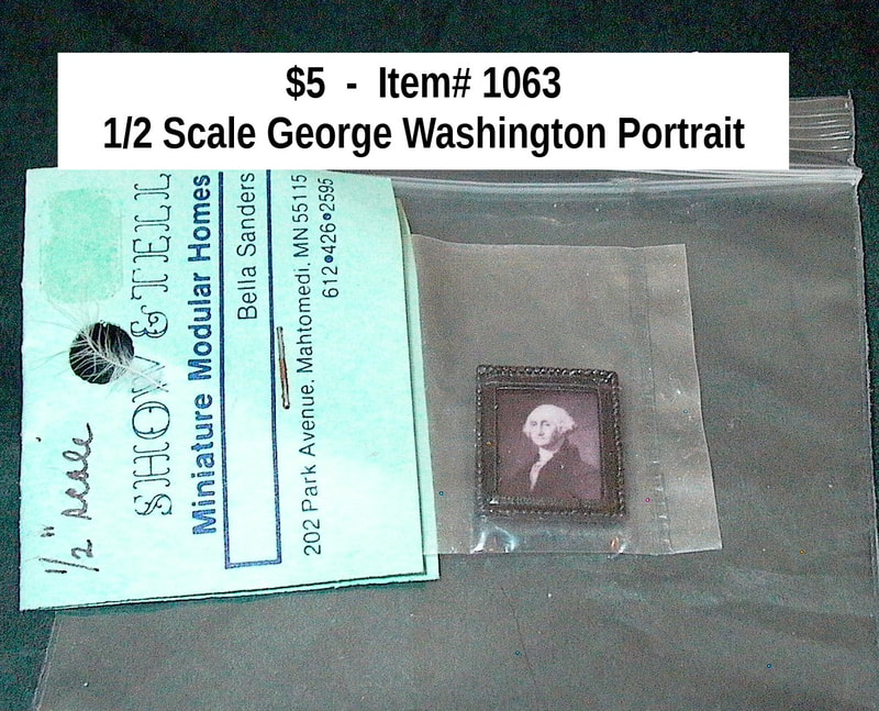 $5 - Item# 1063  - 
George Washington Portrait **Half Scale**