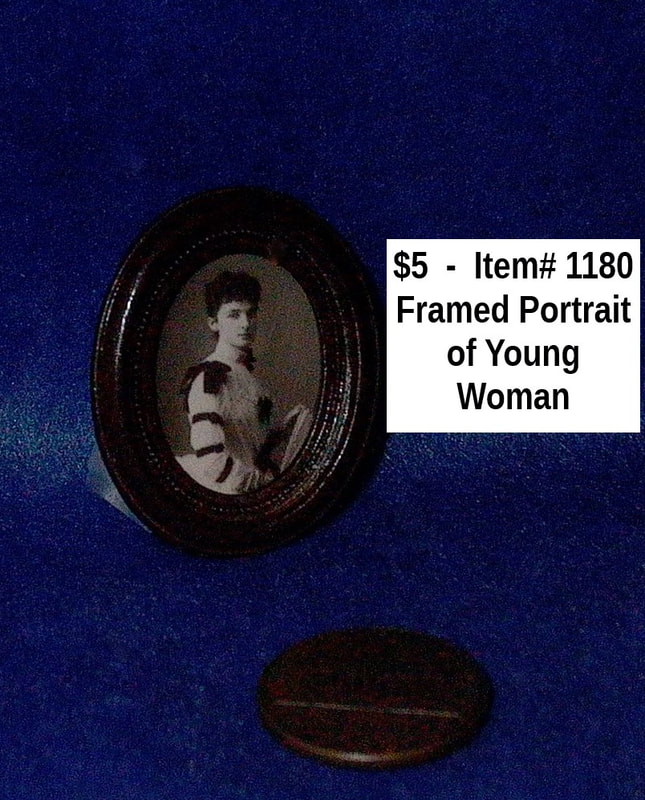 $5  -  Item# 1180 
*Framed Portrait of Young Woman