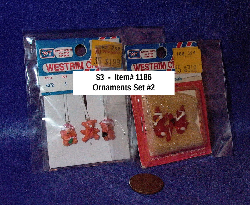 $3  -  Item# 1186 
*Ornaments Set 2