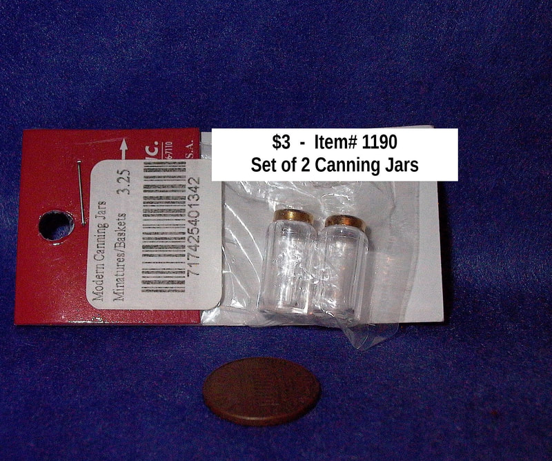 $3 -  Item# 1190 -  Set of 2 Canning Jars