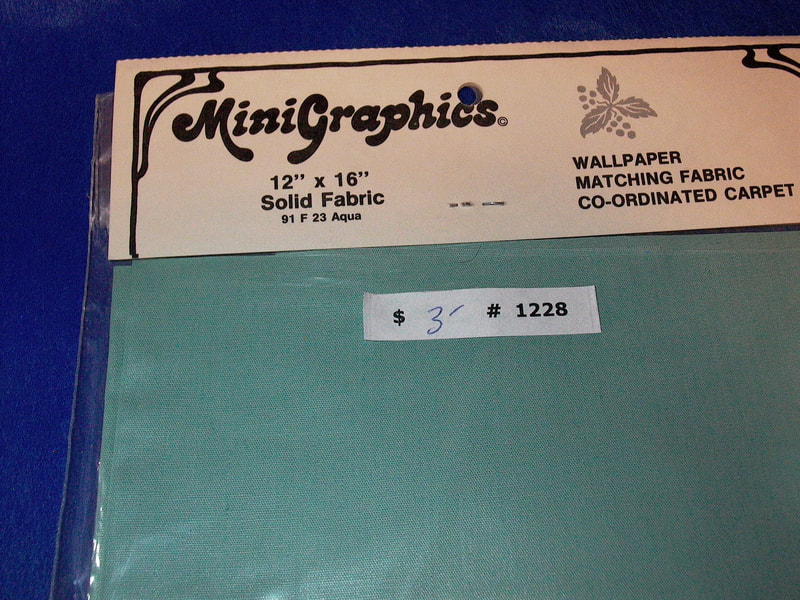 $3 - Item# 1228 - MiniGraphics Solid Fabric Aqua 91 F 23
- 12" x 16"