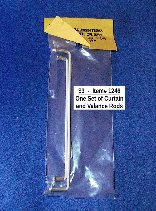 $3  -  Item# 1246 -  One Set of Curtain and Valance Rods
(3 available)