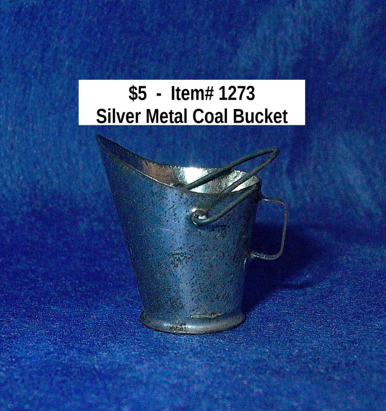 $5  -  Item# 1273
 Silver Metal Coal Bucket