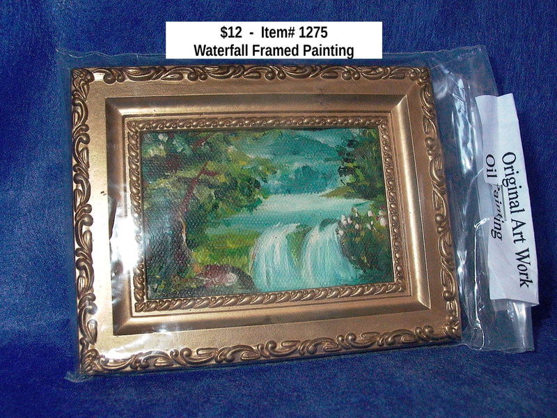$12  -  Item# 1275 
Waterfall Framed Picture