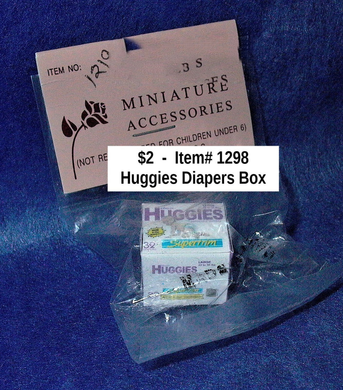 $2  -  Item# 1298
 Huggies Diapers Box