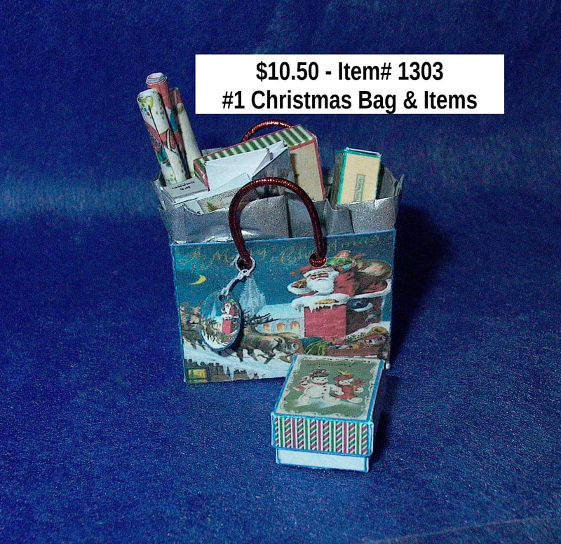 $10.50  -  Item# 1303 
#1 Christmas Bag & Items 
(Items are loose in bag)