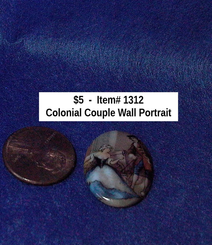 $5  -  Item# 1312 
Colonial Couple Wall Portrait