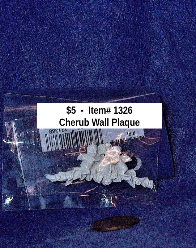 $5  -  Item# 1326 - Cherub Wall Plaque
