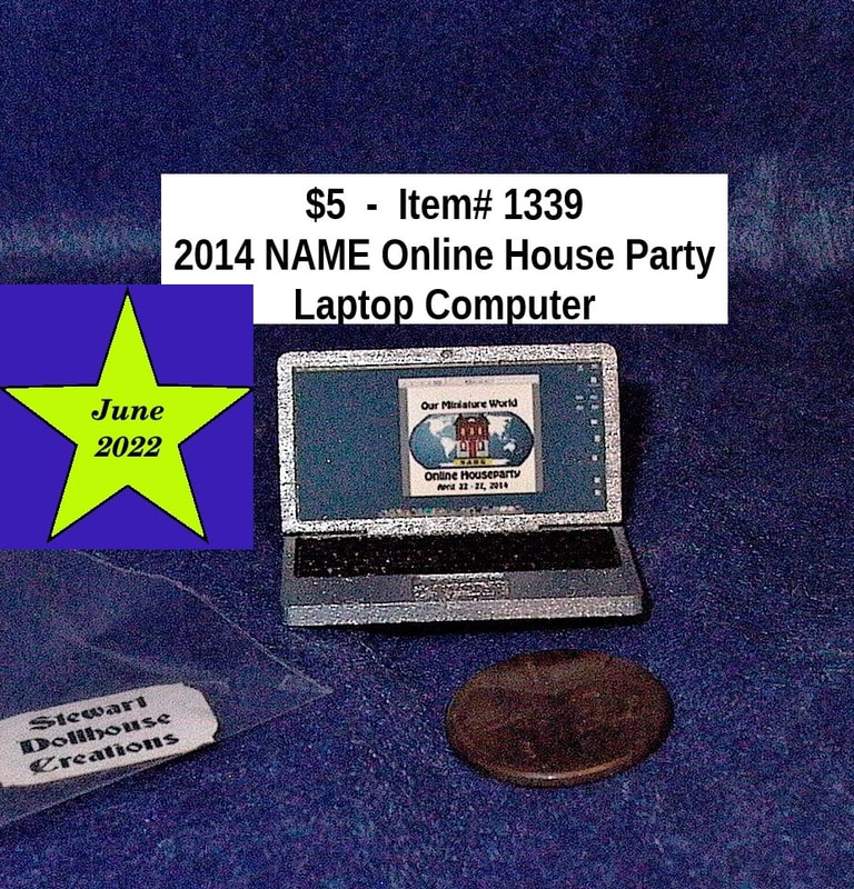 $5  -  Item# 1339 
-2014 NAME Online House Party Laptop Computer