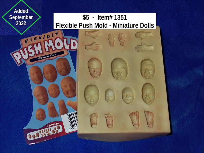 $5   -  Item# 1351  - Flexible Push Mold – Miniature Doll 