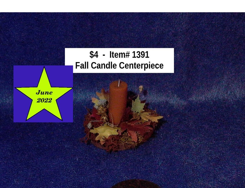 $4  -  Item# 1391
Fall Candle Centerpiece