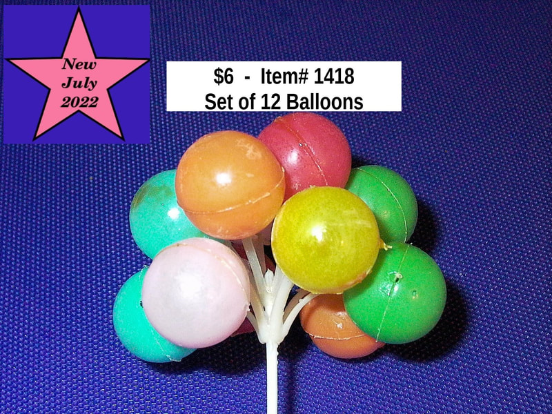 $6  -  Item# 1418 - 
Set of 12 Balloons