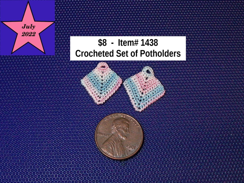 $8  -  Item# 1438 - Crocheted Set of Potholders
