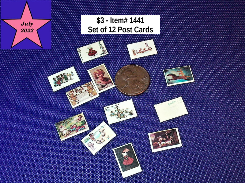 $3  -  Item# 1441 - Set of 12 Post Cards