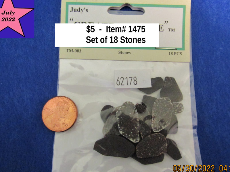 $5  -  Item# 1475 - Set of 18 Stones