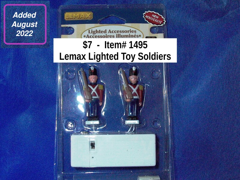 $7  -  Item# 1495 - Lemax Lighted Toy Soldiers