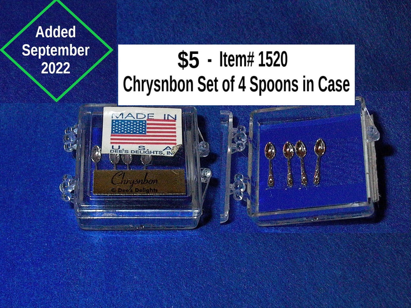 $5  -  Item# 1520  - Chrysnbon Set of 4 Spoons