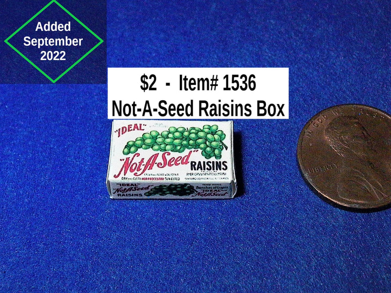 $2   -  Item# 1536  - IDEAL Not-A-Seed Raisins