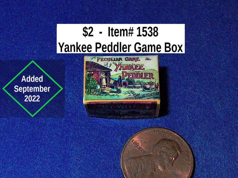 $2   -  Item# 1538  - Yankee Peddler Game Box