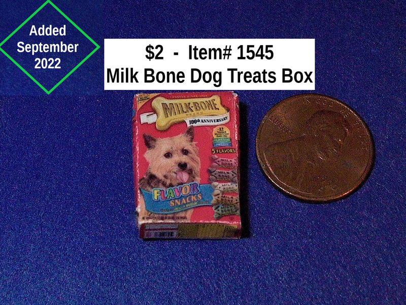 $2   -  Item# 1545 -  
Milk Bone Dog Treats Box
