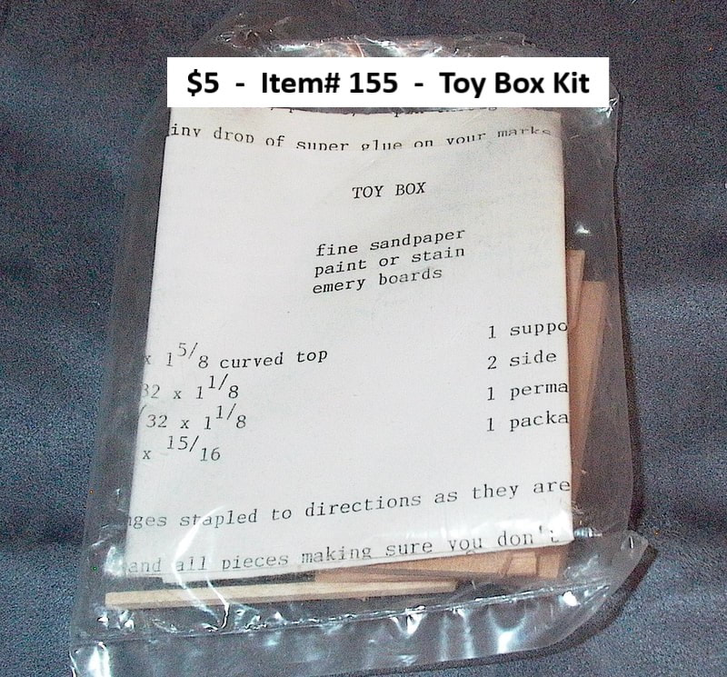 $5 - Item# 155 -
Toy Box Kit