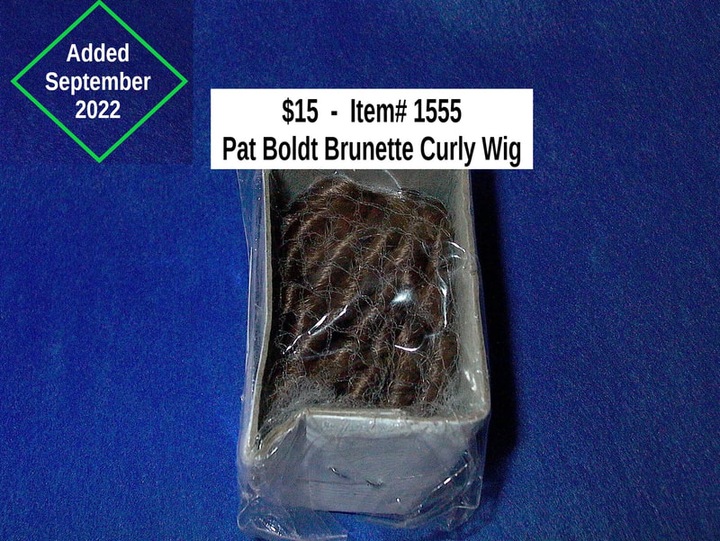 $15  -  Item# 1555  - Pat Boldt Brunette Curly Wig