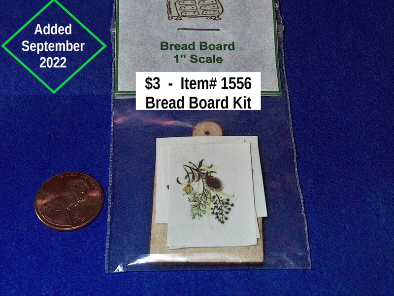 $3  -  Item# 1556 - 
 Miniature Wood Creations Bread Board Kit
