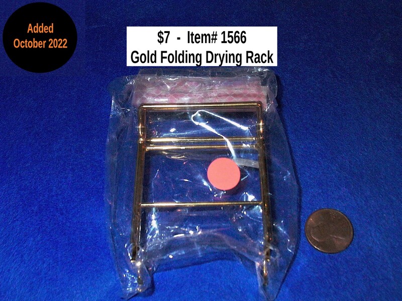 $7  -  Item# 1566  -  Gold Drying Rack
