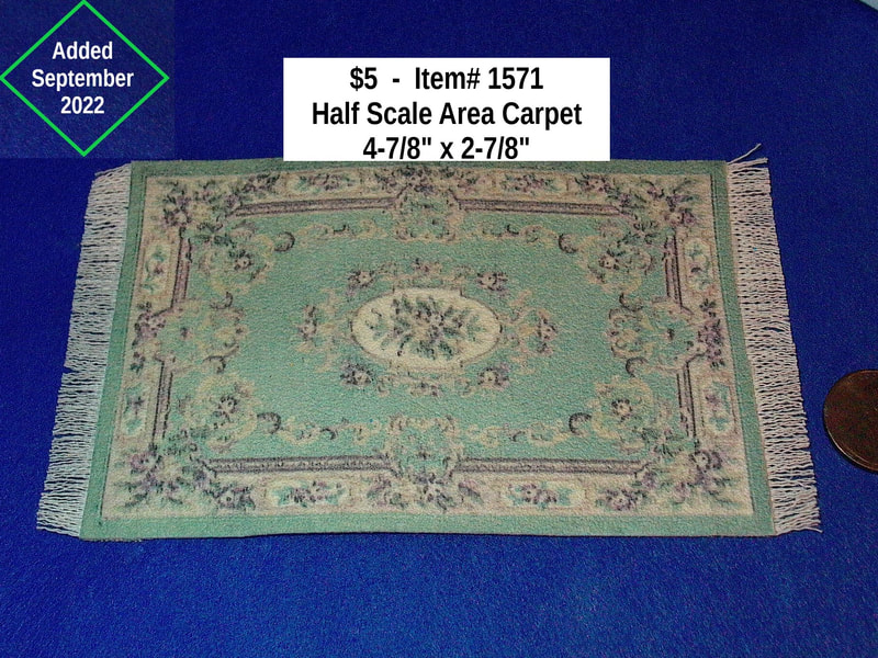 $5   -  Item# 1571 -  
Half Scale Area Carpet