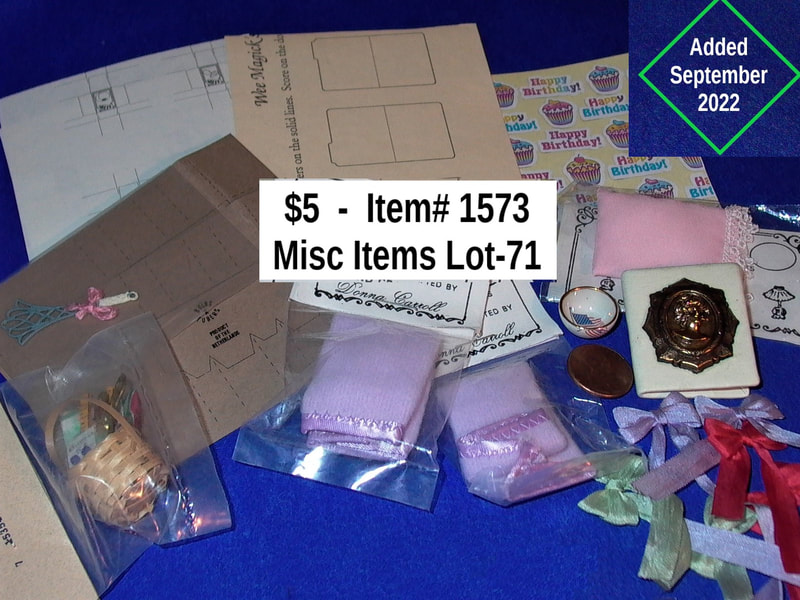 $5   -  Item# 1573  -
 Misc Items Lot #71