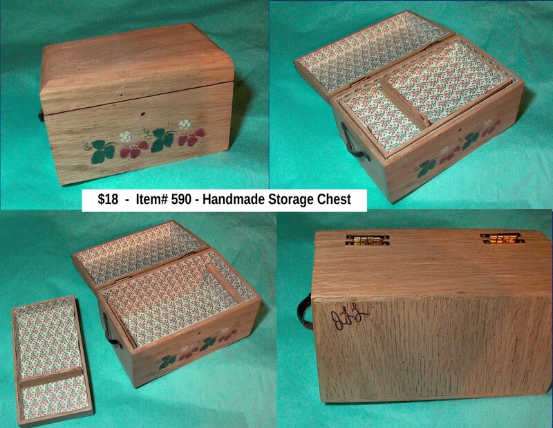 $18 - Item# 590 - Handmade Storage Chest