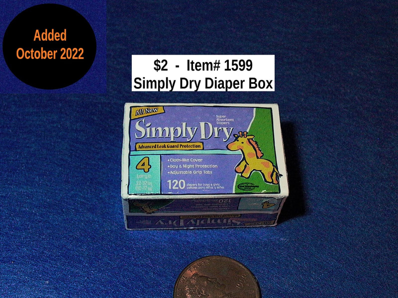 $2  -  Item# 1599  - Simply Dry Diaper Box