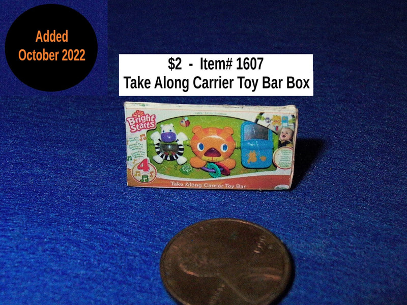 $2  -  Item# 1607  -  Take Along Carrier Toy Bar Box