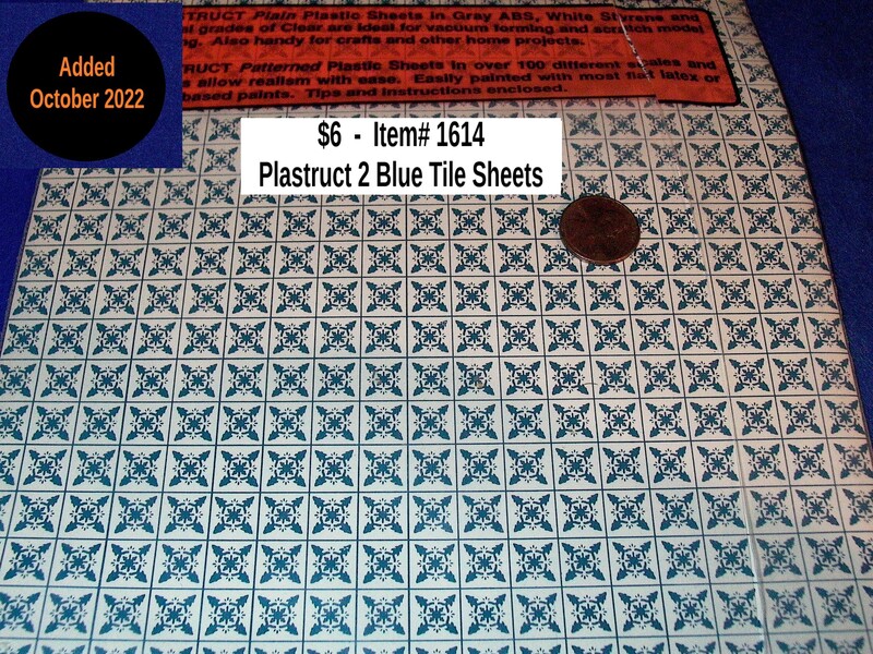 $6  -  Item# 1614 - Blue Tile 2-Sheets #91862