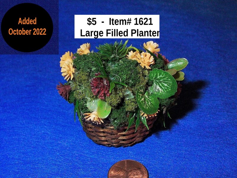 $5 - Item# 1621  -  Large Filled Planter
