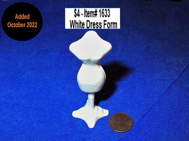 $4 - Item# 1633  -  White Dress Form
