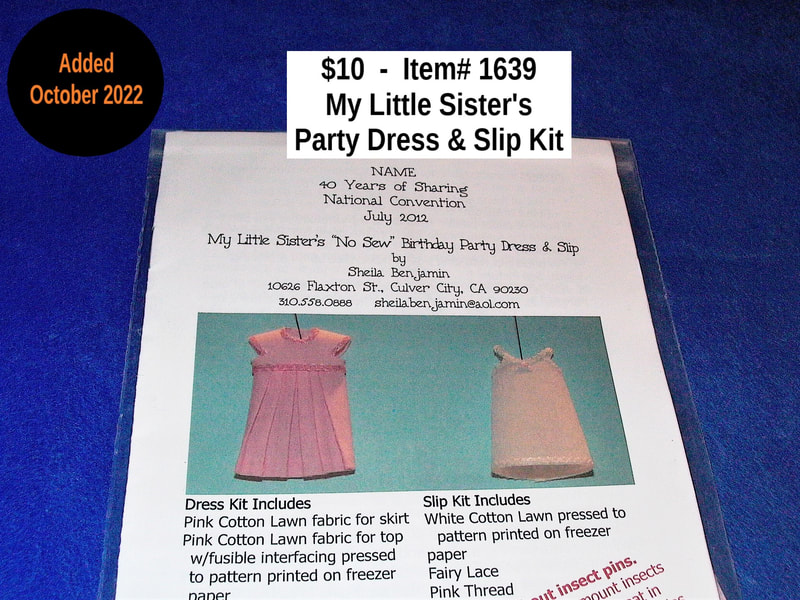 $10 - Item# 1639  -  NAME 40 Years of Sharing My Little Sister’s Party Dress and Slip Kit

