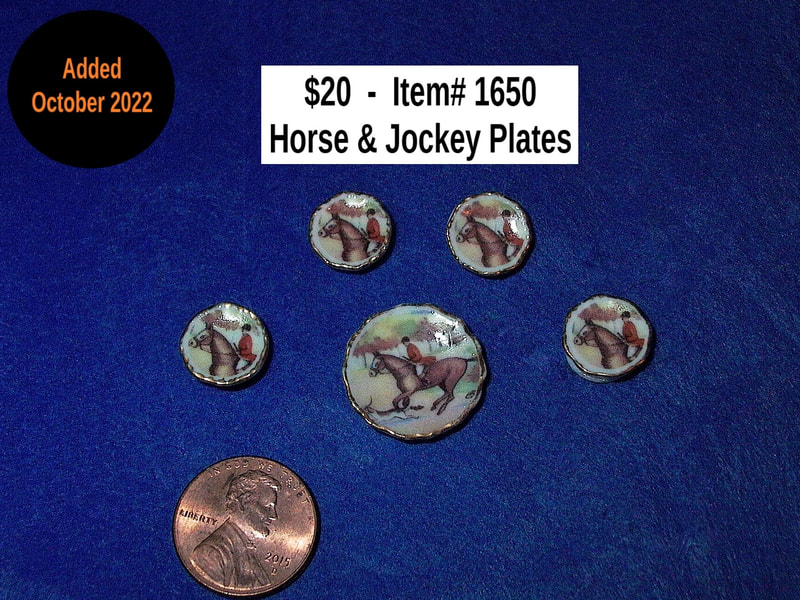 $20 - Item# 1650  -  Horse and Jockey Plates
