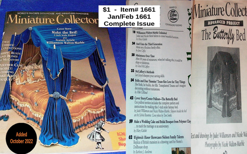 $1 - Item# 1661  -  Miniature Collector Jan/Feb 1999
