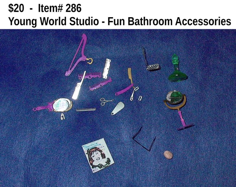 $20  -  Item# 286  -  
Young World Studio Fun Bathroom Accessories