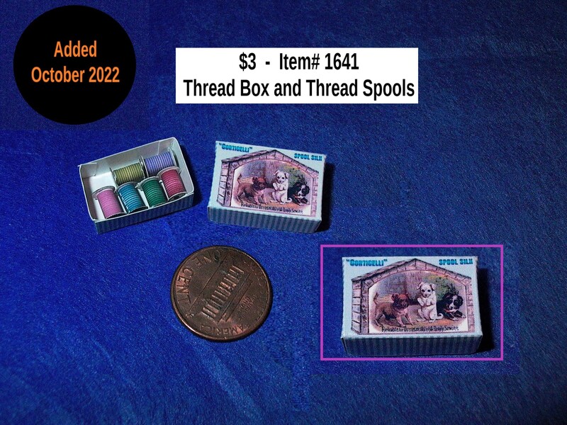 $3 - Item# 1641  -  Thread Box w/Thread Spools
