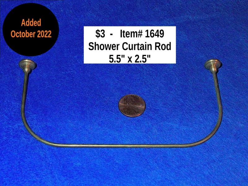 $3 - Item# 1649  -  Brass Shower Curtain Rod
