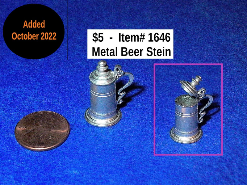 $5 - Item# 1646  -  Metal Beer Stein
