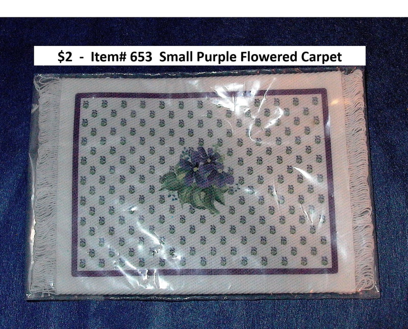 $2  -  Item# 653
Small Purple Flowers Carpet