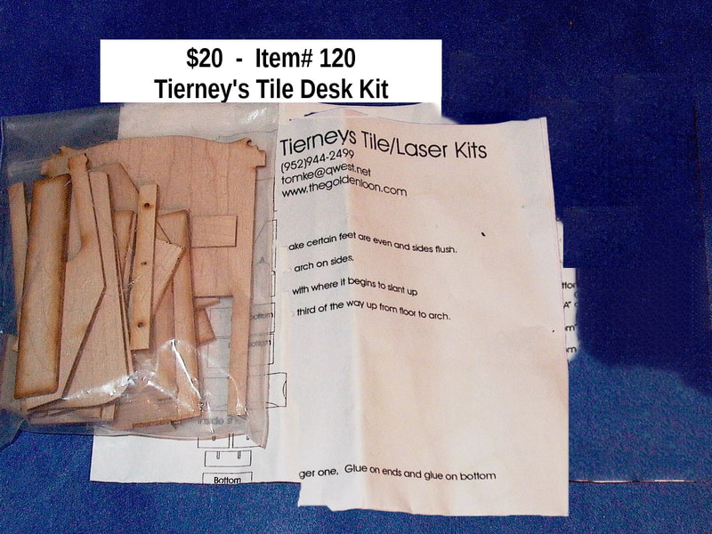 $20  -  item #120  - 
 Tierney's Tile Desk Kit