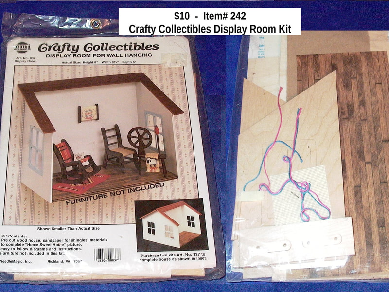 $10   Item# 242  Crafty Collectibles Hanging Room Display box kit-Furniture not included