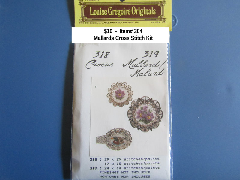 $10  -  Item# 304  - 
 Louise Gregorie CCS  Crocus & Mallard Kit - All Stitching Supplies 