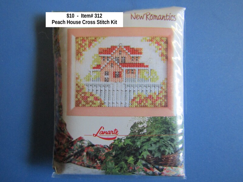 $10  -  Item# 312  -  Janlynn  CCS Peach House Picture Kit - All Stitching Supplies Included